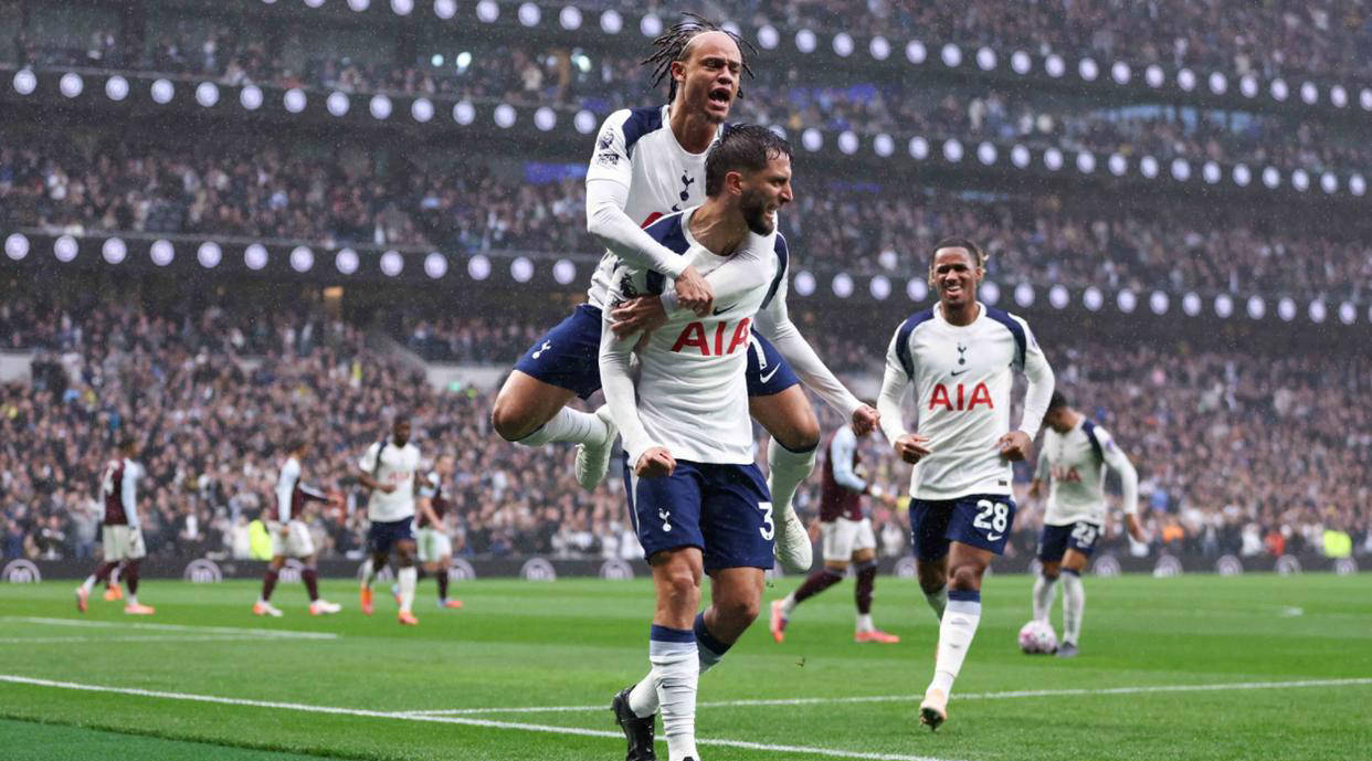 热刺队在关键时刻控制比赛，多次射门破门得分